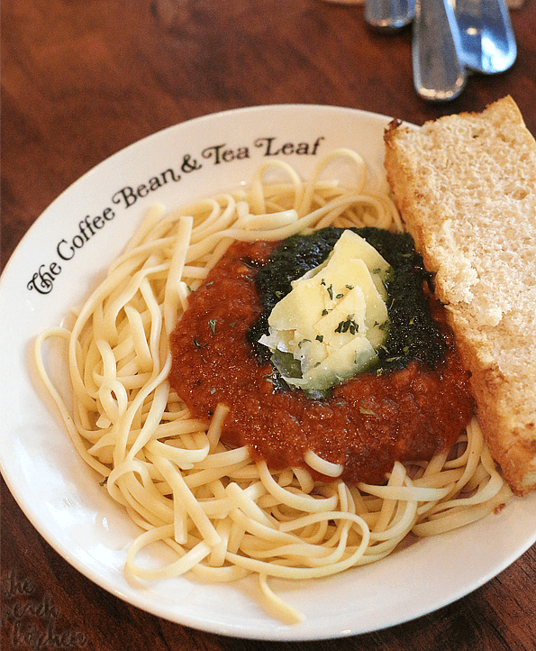 Coffee Bean and Tea Leaf Tomato and Herb Linguine