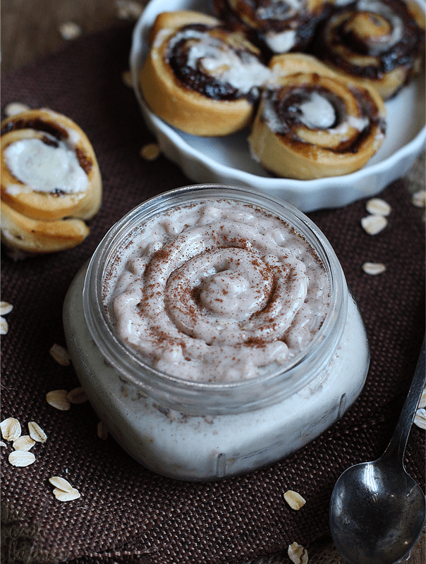 Cinnamon Roll Overnight Oats