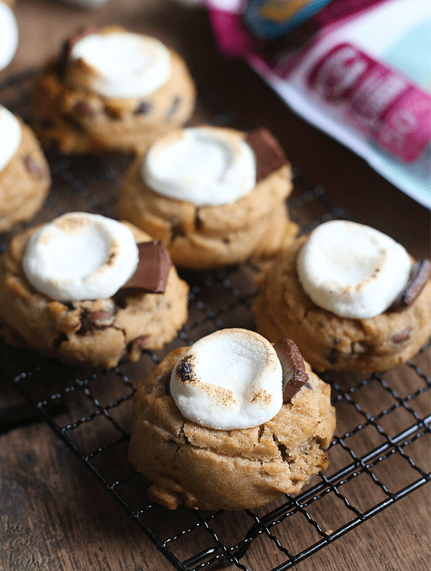 Chocolate Chip S'mores Cookies Made with Sugar Blend