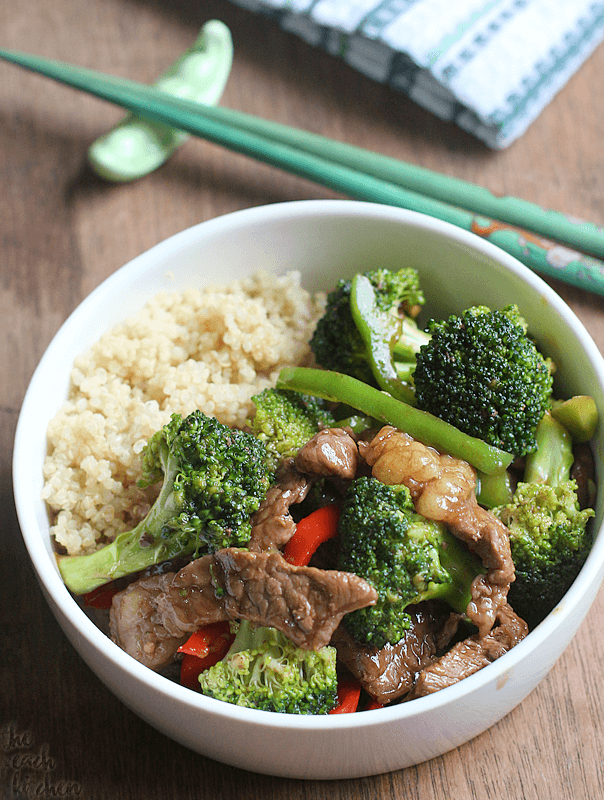 Beef Teriyaki Stir Fry Quinoa Bowl