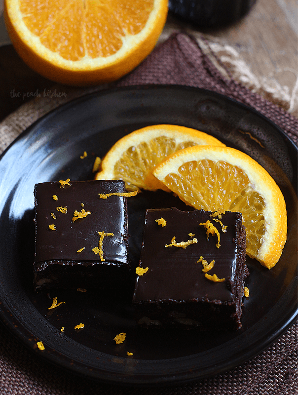 Chocolate Orange Walnut Brownies