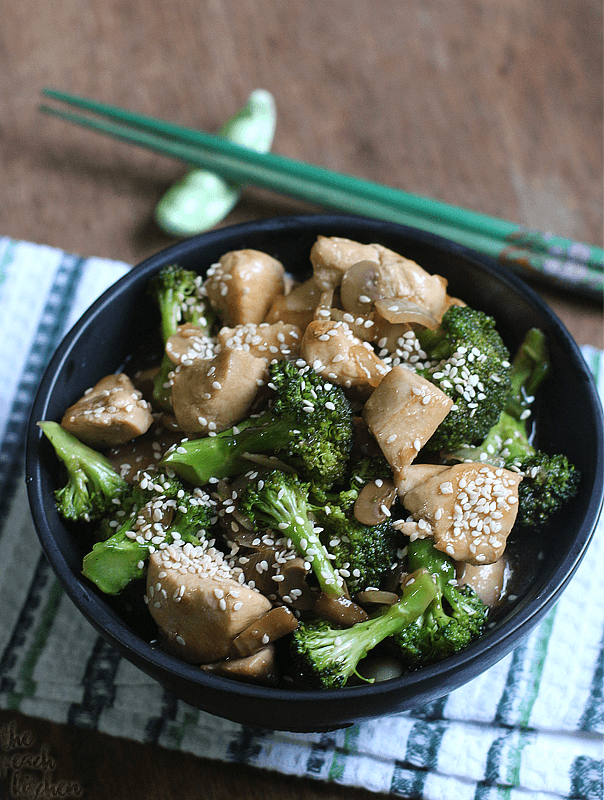 Chicken, Broccoli, and Mushroom Stir Fry