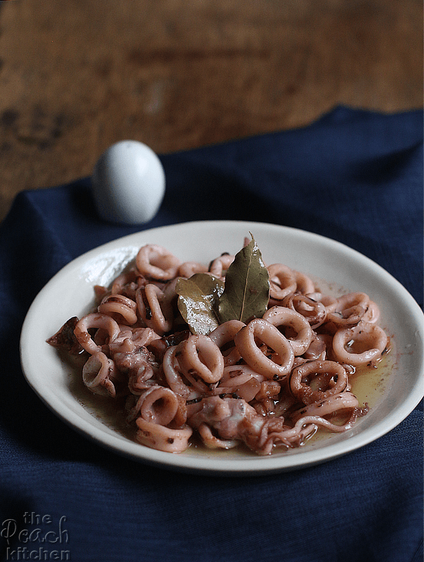 Squid in Olive Oil & Garlic