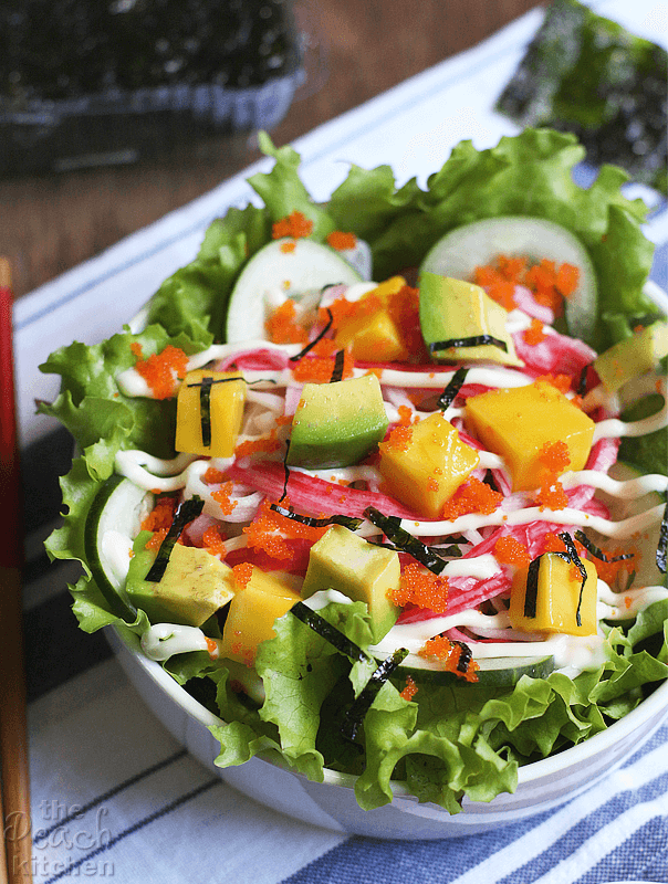 Kani Salad Japanese Crab Salad The Peach Kitchen