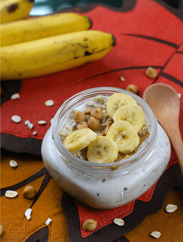 Peanut Butter Banana Overnight Oats