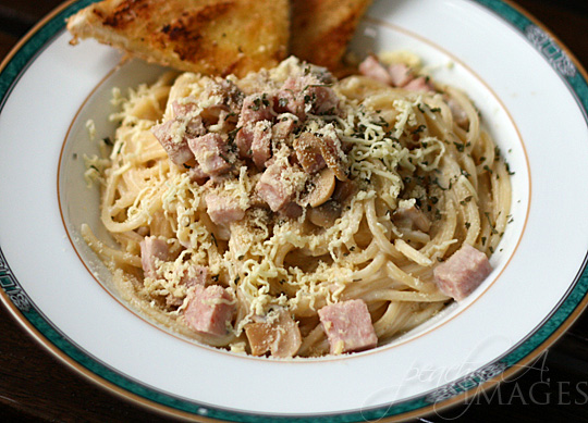 Spam Carbonara and Grilled Cheese Sandwich