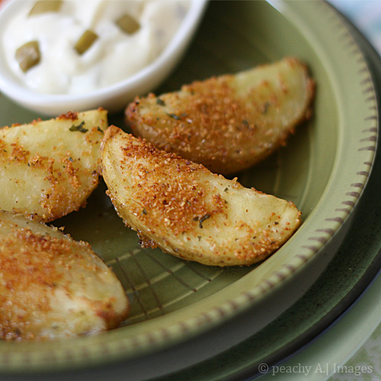 Spicy Baked Potato Wedges