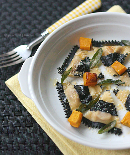 Ravioli with Pumpkin and Sage Brown Butter Sauce