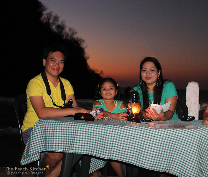 Dinner at Octopus Restaurant in El Cañonero, Puerto Galera