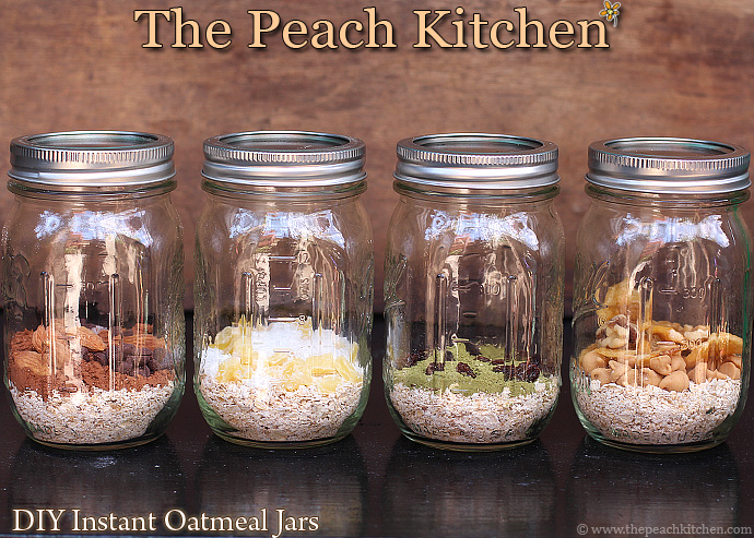DIY Instant Oatmeal Jars | www.thepeachkitchen.com