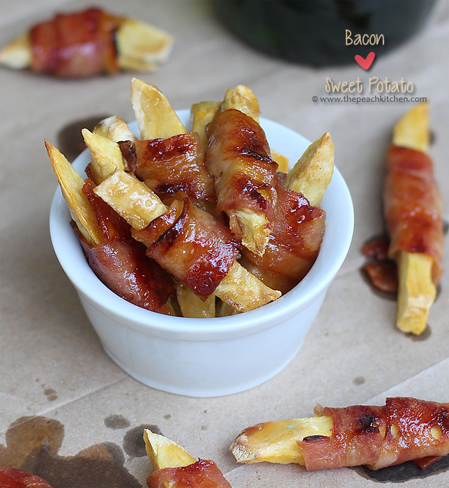 Sweet Potato Bacon Fries | www.thepeachkitchen.com