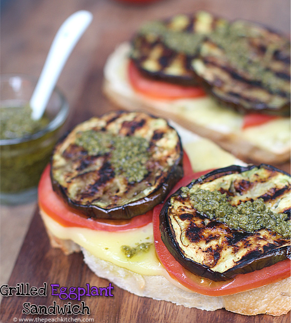 Grilled Eggplant Sandwich - The Peach Kitchen