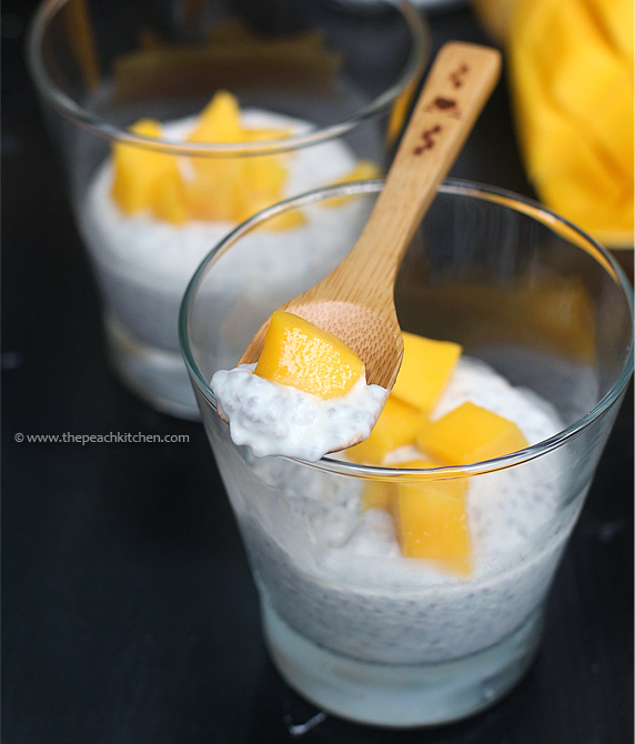 Coconut Mango Chia Pudding | www.thepeachkitchen.com