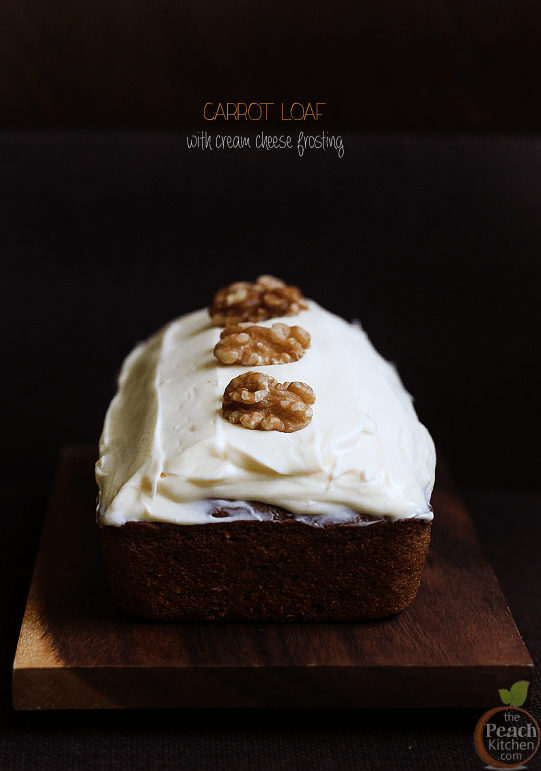 Carrot Loaf with Cream Cheese Frosting