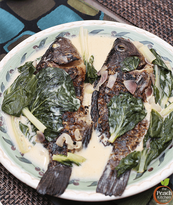 Ginataang Inihaw na Tilapia