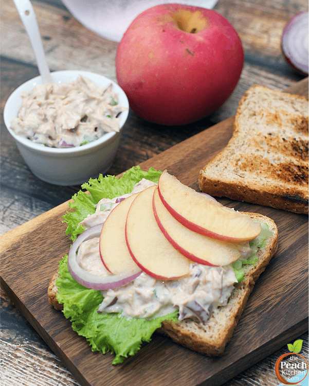 tuna and apple sandwich