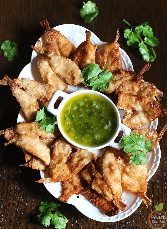 Crispy Boneless Asuhos with Cilantro Butter Sauce