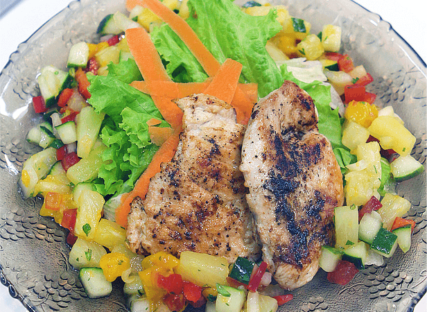 Grilled Chicken Breast with Fruit Salsa