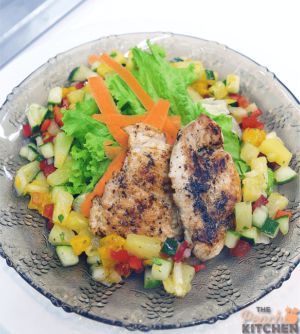 Grilled Chicken Breast with Fruit Salsa