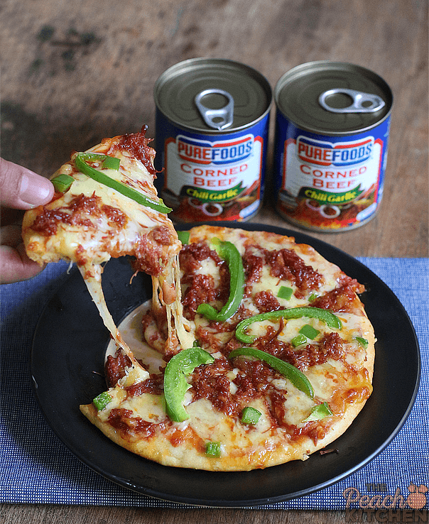 Homemade Cheesy Chili Garlic Pizza