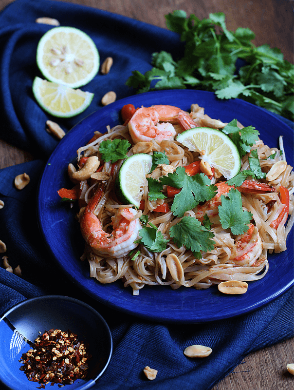 Shrimp Pad Thai - The Peach Kitchen