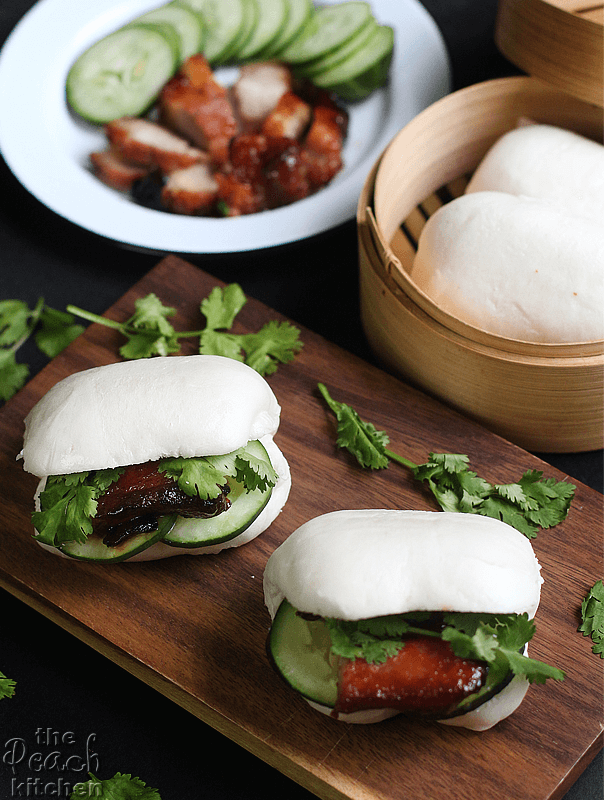 Char Siu on Steamed Buns