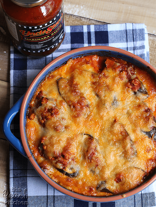 Low-Carb Eggplant Lasagna with Chicken Meat Sauce