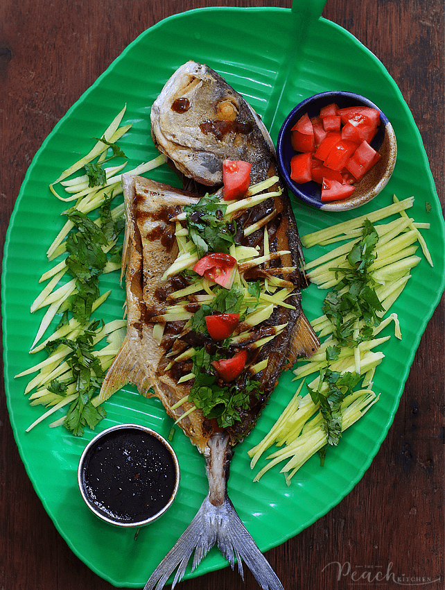 Fried Fish with Tamarind Sauce
