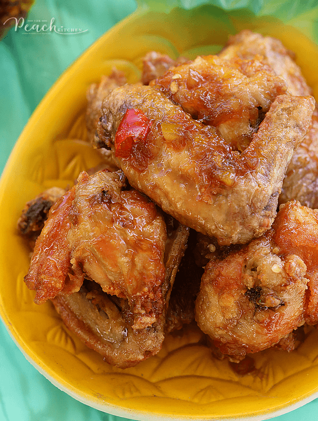 Spicy Soy Pineapple Glazed Wings