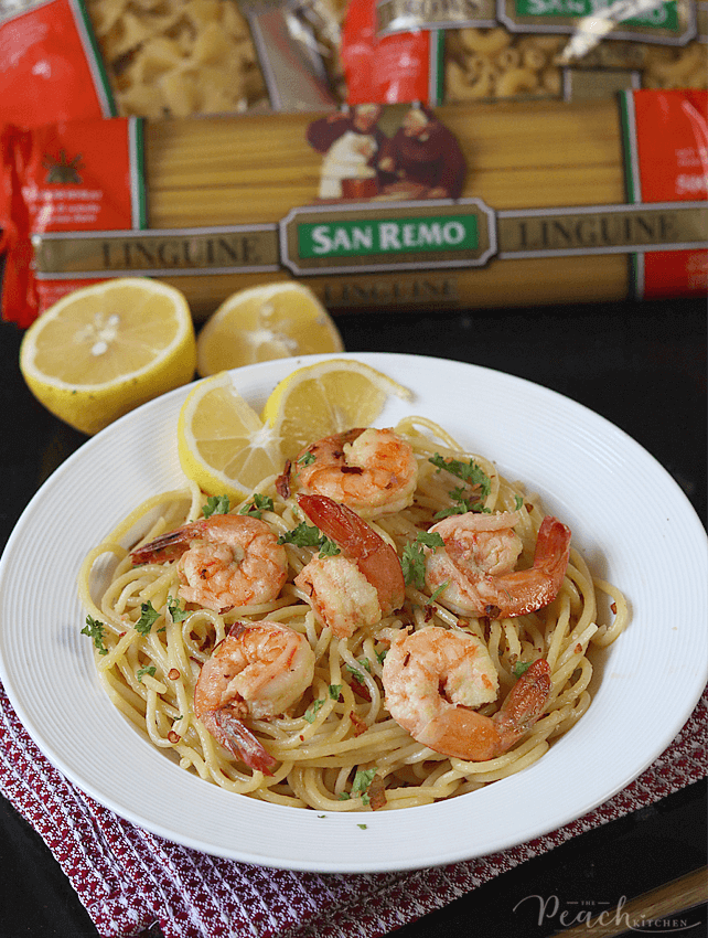Shrimp Scampi Spaghetti