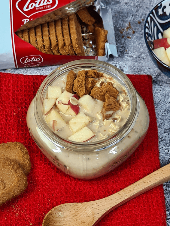 Biscoff Apple Overnight Oats