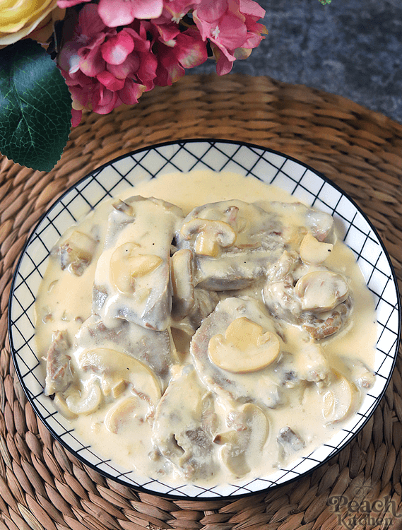 Pork Lengua in White Sauce