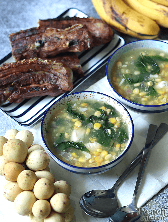 Suam na Mais with chicken