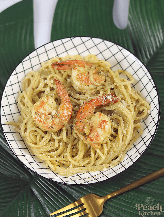 Shrimp Pesto Pasta