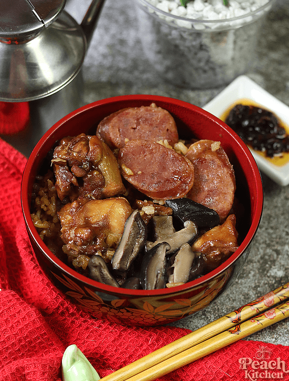 Rice Cooker Chicken and Mushroom Rice