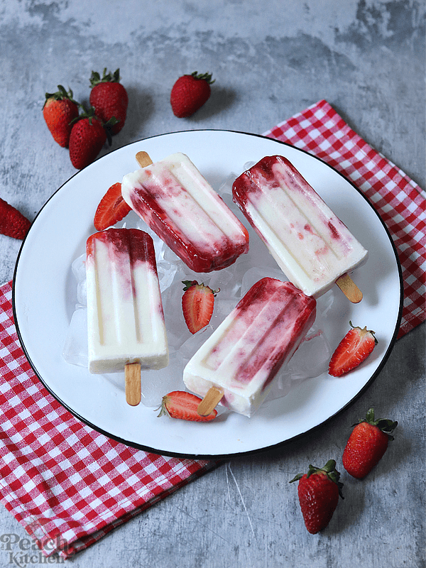 Strawberry Yogurt Pops