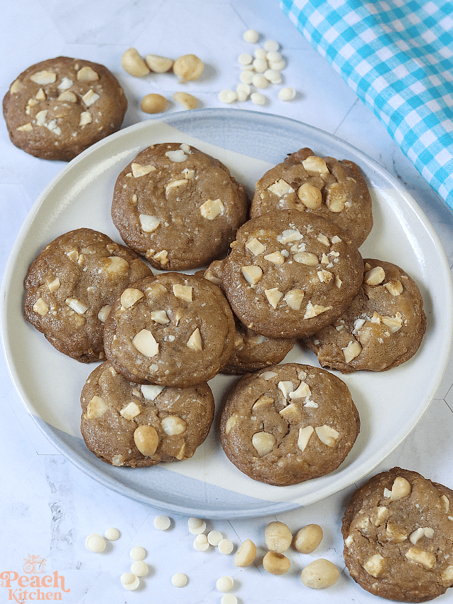Brown Butter White Chocolate & Macadamia Cookies