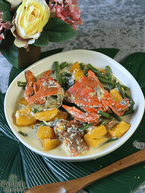 Ginataang Sitaw at Kalabasa with Alimasag